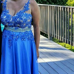 Beautiful Blue Prom Dress